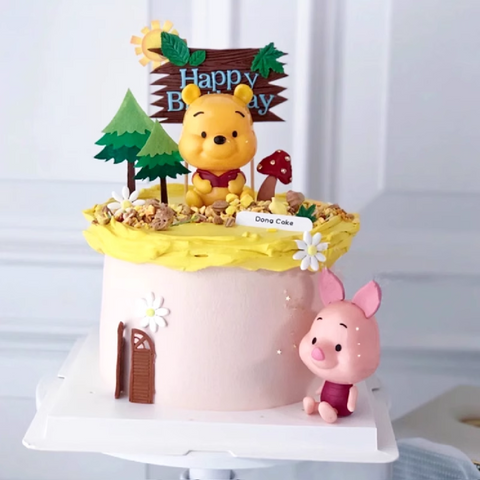 Cake Topper Cake Decoration - Bear Winnie the Pooh - Piglet