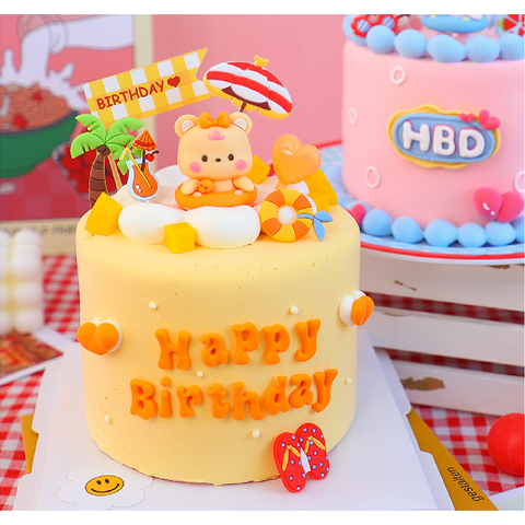 18Pcs Happy Birthday Cake Topper Cake Decoration Cupcake Topper