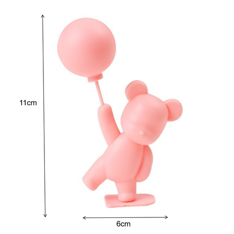 Cake Topper Cake Decoration Teddy Bear - Pink