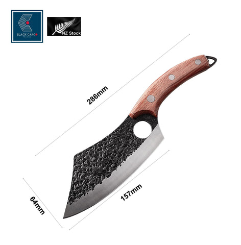Meat Cleaver Hand Forged Chef Knife High Carbon Steel Butcher Boning Knife 7inch
