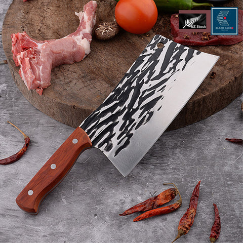 UltraForged Professional 8inch Heavy Meat Cleaver Butcher Knife High Carbon Steel