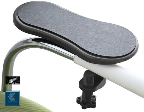 Ergonomic Adjustable Armrest Support Pad Clamp-On Desk Computer Table