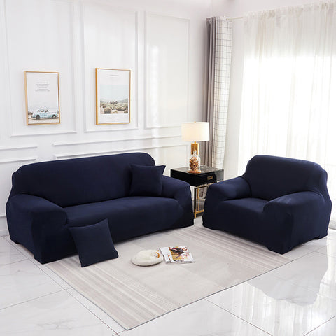 Couch Cover Navy Blue 2 Seaters