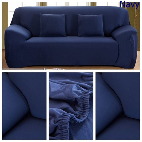 Couch Cover Navy Blue 2 Seaters