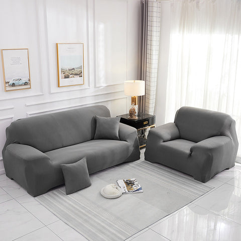 Couch Cover Chocolate Brown Elastic 2 Seater