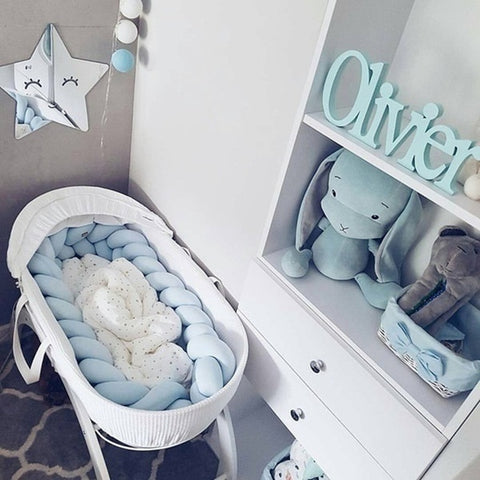 Baby Cot Bumper - Blue - Referdeal