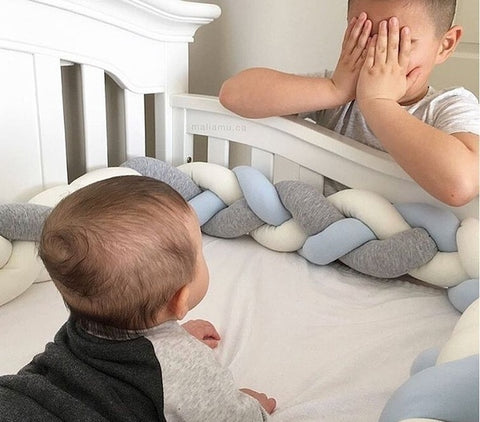 Baby Cot Bumper - Blue - Referdeal