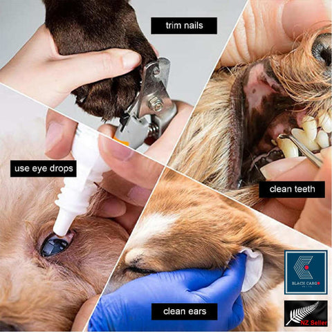 Pet Dog Grooming Hammock Harness Trimming Sling with 2 steel hooks -L Size