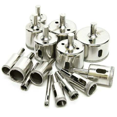 Drill Bits Glass Diamond Hole Saw Stone 6-50mm 30pcs
