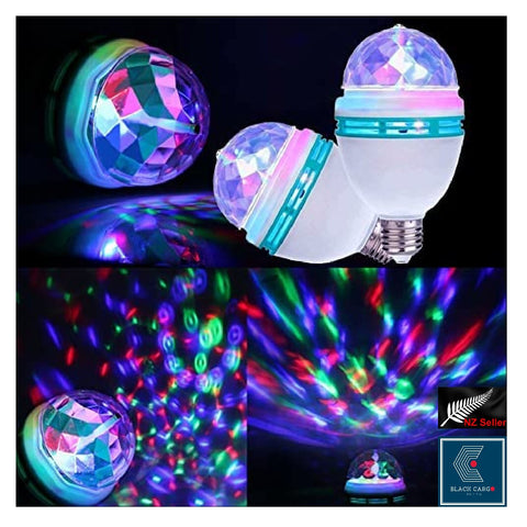 2Pack Rotating Magic Ball Light Party Disco Lights Ball LED Stage Light