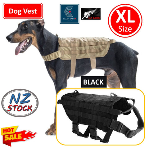 Heavy Duty Tactical Dog Harness Large with Handle Adjustable K9