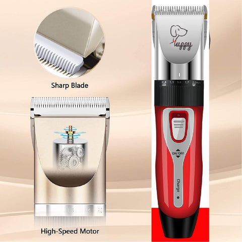 Professional Rechargeable Cordless Pet Hair Grooming Kit