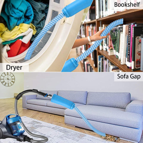 2Pcs Dryer Vent Cleaner Kit Vacuum Hose Attachment Lint Remover Tools