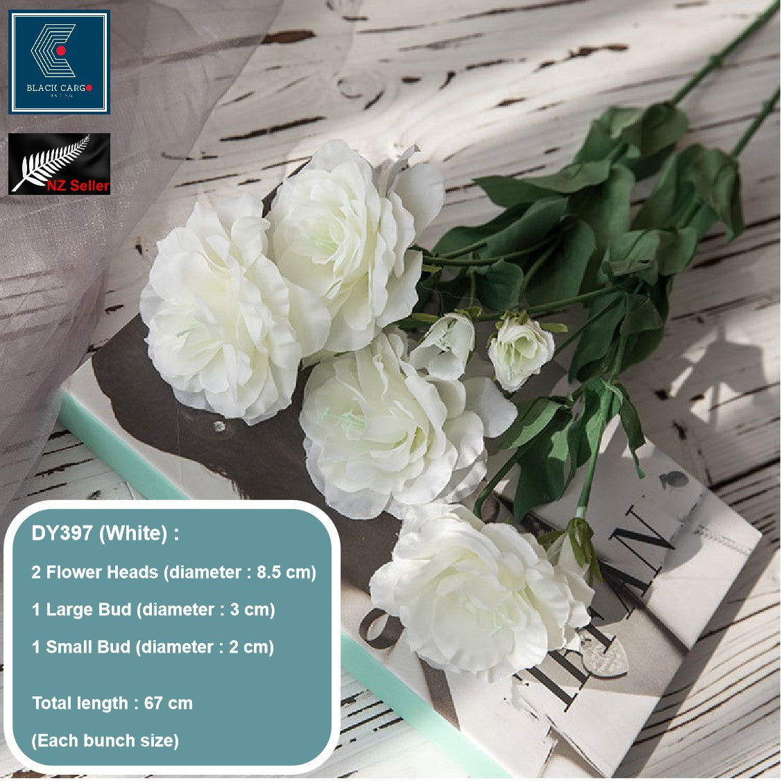 Artificial Silk Flowers Eustoma Flowers 3 Units - Referdeal