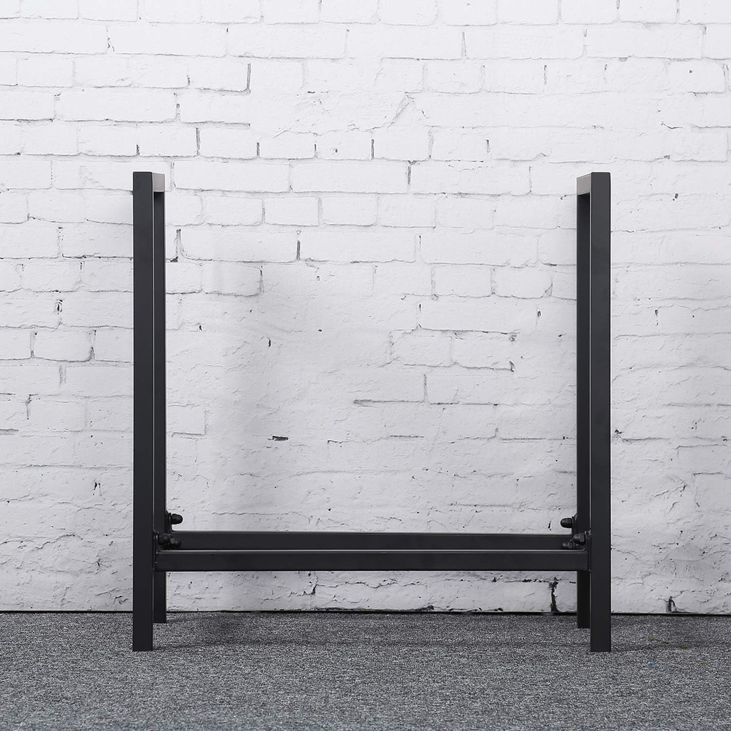 Refer Rack Heavy Duty Steel Firewood Rack Fireplace Log Holder Indoor/Outdoor ...