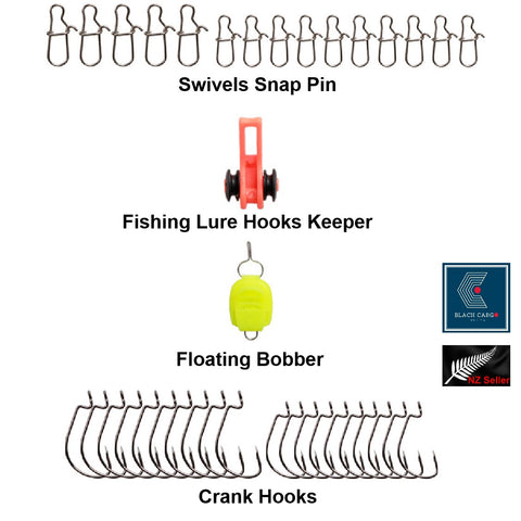 183Pcs Fishing Accessories Weights Jig Hooks Bullet Bass Swivels Snap Spoon bait