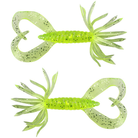 15pcs 70mm Soft Bait Fishing Lures Split-Tail Octopus Minnow Molting Craw Lures