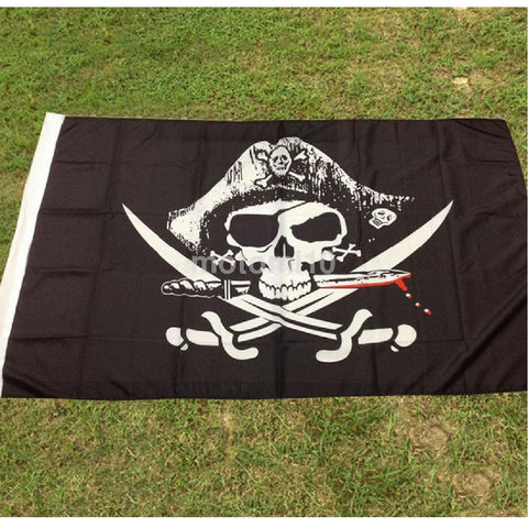Pirate Flag Black Jolly Roger Jack Rackham Flag