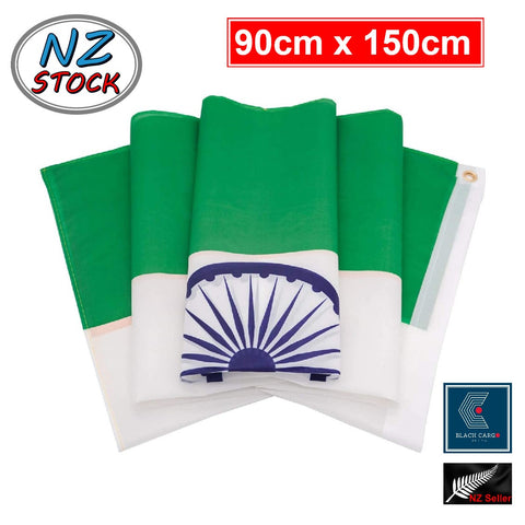 India Flag Indian National Flags 90cmx150cm with Brass Grommets