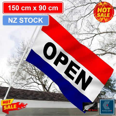 OPEN Sign Flag Sale sign Flag Business Open Flags Polyester with Brass Grommets
