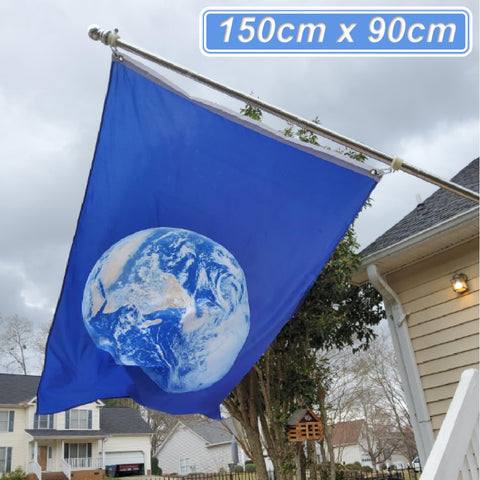 Earth Flag Earth Day Flag Party Flag 150cm x 90cm Polyester with Brass Grommets