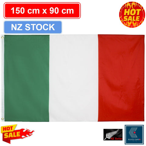 Italy Flag 150cm x 90cm Italian Flags Polyester with Brass Grommets