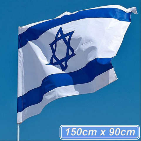 Israel Flag Israeli National Flag 150cm x 90cm Polyester with Brass Grommets