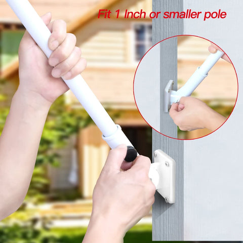 Aluminum Flag Pole Holder Adjustable Position Mounting Bracket