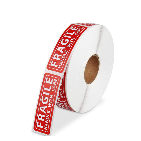 Fragile Stickers 25mm x 76mm 1000 Labels Roll