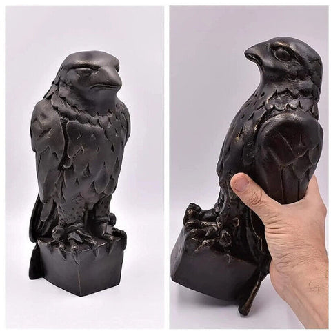 Maltese Falcon Statue Office Desk Ornament Outdoor Resin Sculpture Garden Decor