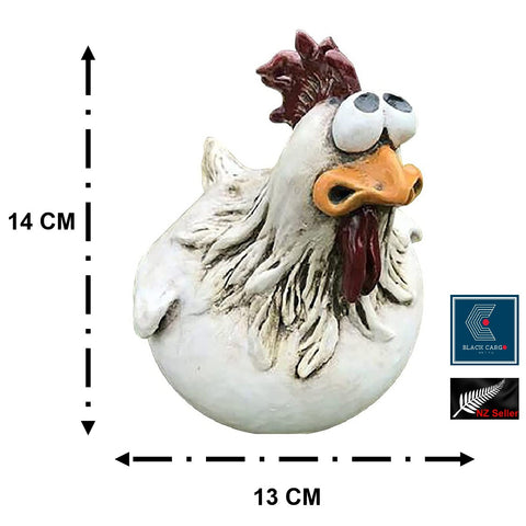 Naughty Farm Chicken Hanging Garden Statue Resin Craft Fence Decorations