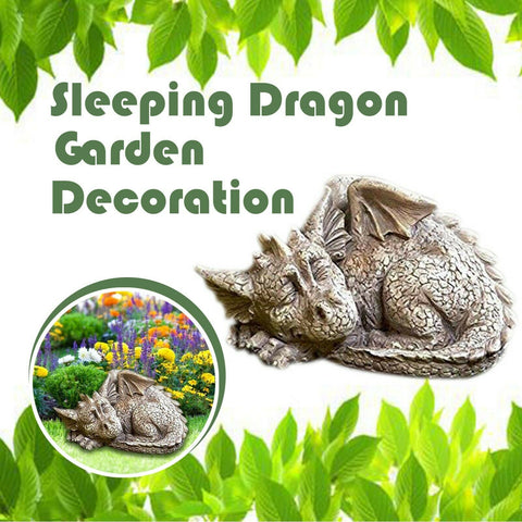 Garden Outdoor Ornament Large Sleepy Dragon Statue ornaments