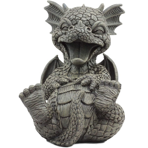 Garden Outdoor Ornament Large Cheering Happy Dragon Statue ornaments