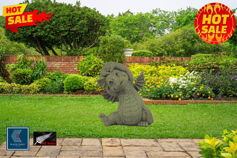 Garden Outdoor Ornament Large Cheering Yoga Dragon Statue ornaments