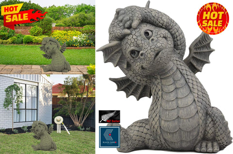 Garden Outdoor Ornament Large Cheering Yoga Dragon Statue ornaments