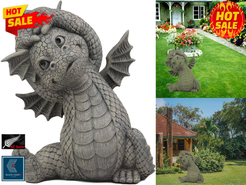 Garden Outdoor Ornament Large Cheering Yoga Dragon Statue ornaments