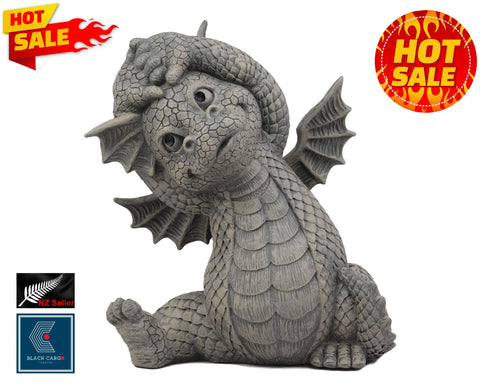 Garden Outdoor Ornament Large Cheering Yoga Dragon Statue ornaments