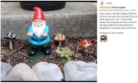Garden Outdoor Ornament Decorations Large Resin Naughty Gnome Statues Ornament