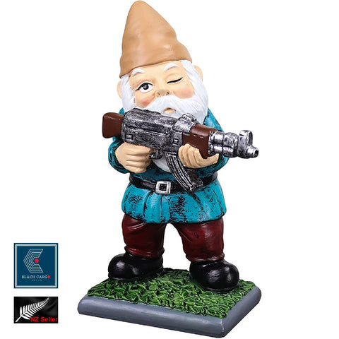 Sniper Gnome Statue Garden Outdoor Decorations Resin Soldier Gnomes ornaments