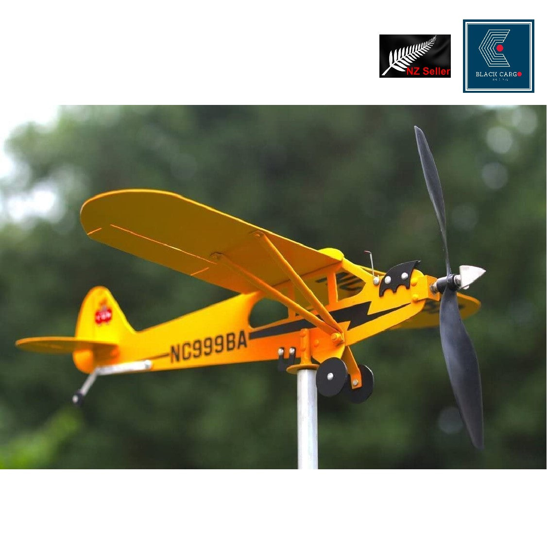 Airplane Weathervane Garden Decoration Sculpture Outdoor Ornaments - Referdeal