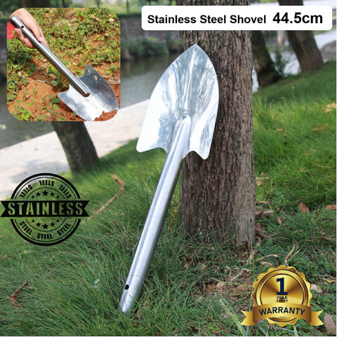 Stainless Steel Garden Tools Hand Shovel Spade Camping Spade Emergency Survival