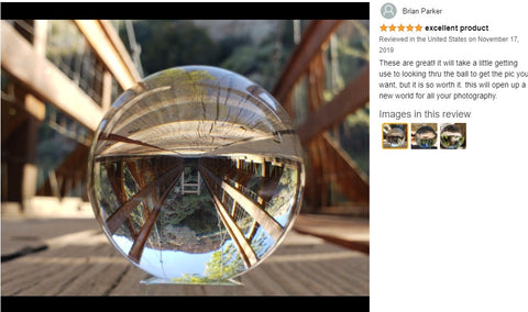 Photography Glass Ball Lens Crystal Ball Globe 100mm