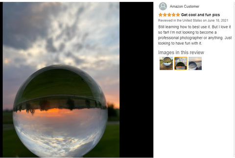 Photography Glass Ball Lens Crystal Ball Globe 100mm