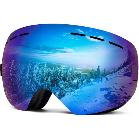 Over Glasses Ski Snowboard UV Protection - Blue Lens