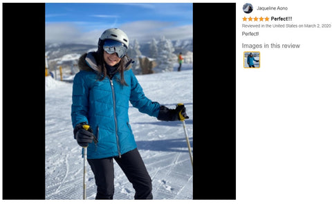 Ski Goggles UV Protect Lens & Anti-Fog Silver RainBow Lens