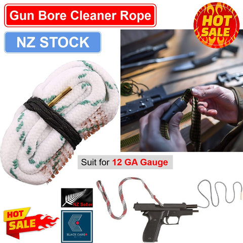 Rifle Bore Snake Gun Cleaning Brush Kit for 12 GA Gauge Bore Snake Barrel Brush
