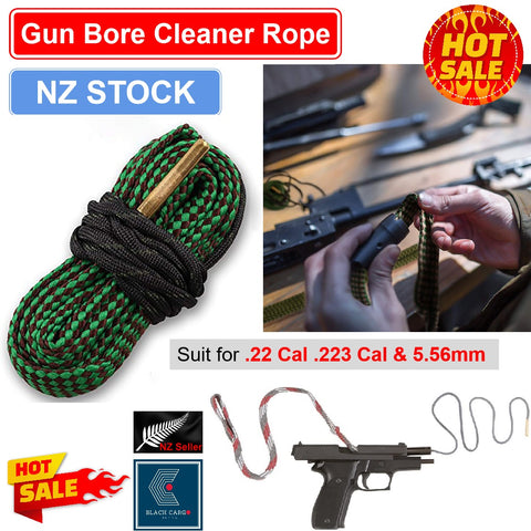 Rifle Bore Snake Gun Cleaning Brush Kit .22 Cal .223 Cal & 5.56mm