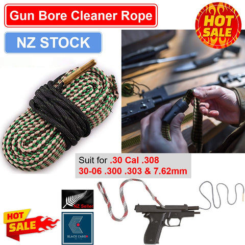 Rifle Bore Snake Gun Cleaning Brush Kit .30 Cal .308 30-06 .300 .303 & 7.62mm