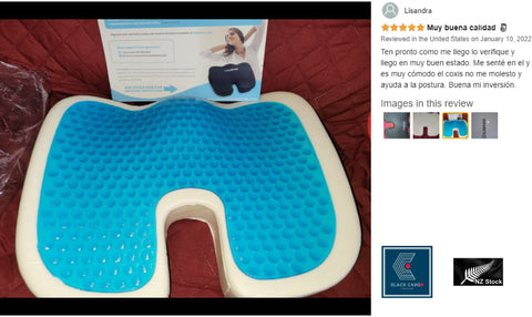 Chair Gel Enhanced Seat Cushion Gel & Memory Foam Seat Cushion 900g