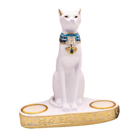 Ancient Egypt Egyptian Bastet Cat Goddess Statue Vintage Decoration Statue Ivory